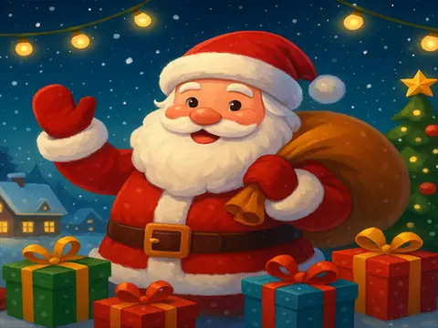 Santa Collecting gifts